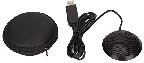 Estink Micrófono de Conferencia USB, Altavoz Portátil Omnidireccional de 360 ​​°, sin Necesidad de Instalar el Controlador, para Reuniones en Línea, Aulas, Juegos, Chats