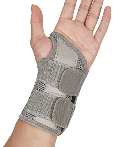 SONGQEE Carpal Tunnel Wrist Splint, Wrist Support for Arthritis tendonitis Wrist Sprains, Hand Support Wrist Brace strap for Men Women Pain Relief, Wrist Stabilizer for Sport Injury Recovery(Left)