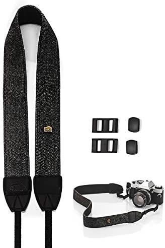 Correa Camara de Fotos Universal para Cámaras SLR,Correa de Cámara Ajustable,Correa de Hombro de Algodón para Cámara Micro SD,Descompresión Retro Camera Strap,Correa de Hombro para Cámara Soporta 20KG