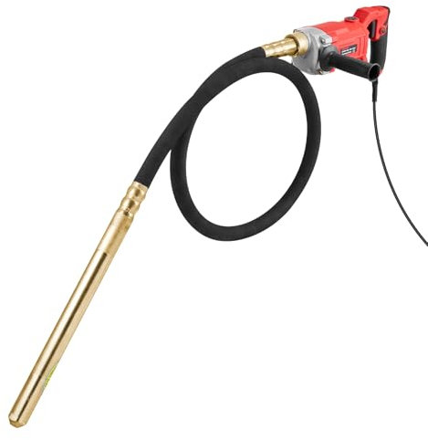 VEVOR Vibrador de Hormigón Portátil Eléctrico 960 W y 4000 RPM, con Varilla de Eje de 2 m, Tipo Lápiz que Elimina las Burbujas de Aire y Mezcla el Hormigón, 320 x 135 x 85 mm, 13000 VPM, Plástico PVC