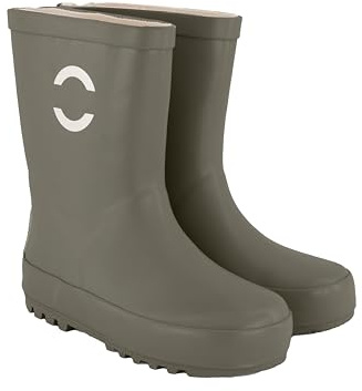 Mikk-line Bottes en caoutchouc enfants 19 | de pluie Dusty Olive doublées pour | imperméables | Chaussures et