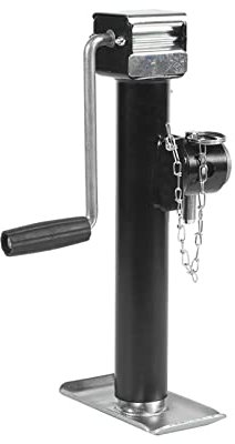Gato para coche Soldadura del remolque en la manija fija del viento del lado izquierdo 10 Estabilizador de pierna giratoria de montaje giratorio de montaje de elevación Rv Partes y Accesorios para RV