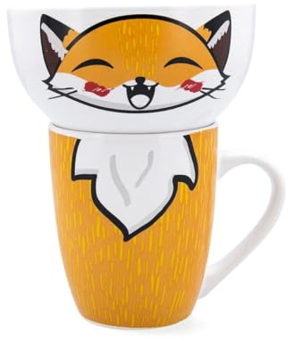 Quid Zoo Set pour enfant Tasse et bol en céramique 38 cl et 50 cl