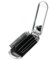 YPYMOD Mini Cepillo Plegable para El Pelo de Viaje, Cepillo de Viaje con Espejo, para Hombres, Niñas, Mujeres，para El Cuero Cabelludo Grueso, Fino, Rizado, Liso, Húmedo y Seco（Plata）