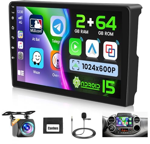 Ohradio Autoradio Android 15 per Peugeot Partner 2008-2019 con Carplay
