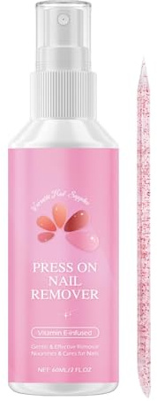 Despegador De Uñas Postizas, Removedor De Pegamento Para Uñas Postizas, Removedor De Esmalte De Uñas A Presión, 60ml, Sencillo Y Práctico, Fácil De Quitar Removedor De Pegamento Sólido Rápido