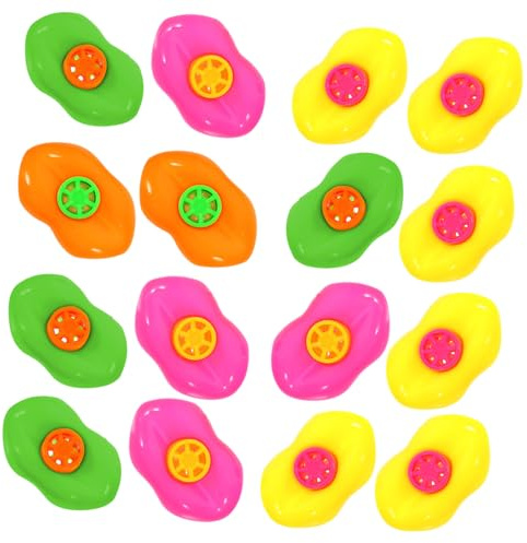 TOYANDONA 20piezas Juguetes Silbato De Labios De Plástico Brillante Silbatos Educativos Para Fiestas Infantiles Regalos De Fiesta Divertidos Matracas De Ruido Para Celebraciones