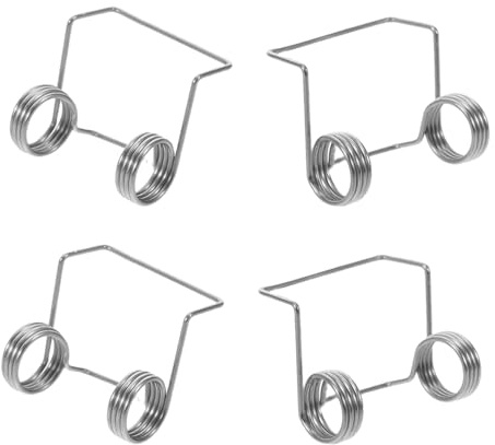 IWOWHERO Molle di Torsione per Coperchio in Acciaio Inox 304 per Caraffa Termica, Kit Sostituzione 4 Pezzi Resistenti al Calore, Accessori per Borraccia da Caffè e Bollitori per Tè,
