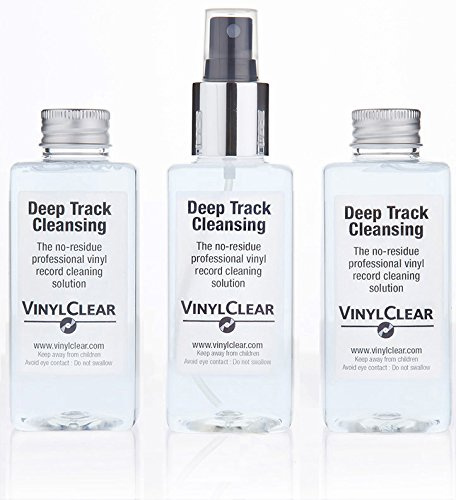 Den professionella LP-skivlösningen. Antistatisk vinylskiva återställande rengöringsvätska. 1x150 ml flaska med atomiserspray plus 2 x 150 ml påfyllningar