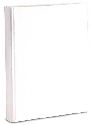 Mareli Album fotografico 23X30, 60 pagine bianche (30 fogli) intervallate da pergamino, copertina bianca per scrapbooking