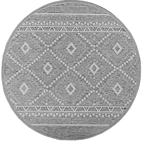 Mia's Teppiche Adora - moderner Teppich, Boho-Style, In- und Outdoor geeignet, besonders flach, ideal für Küche und Esszimmer Aber auch für Balkon oder Terrasse