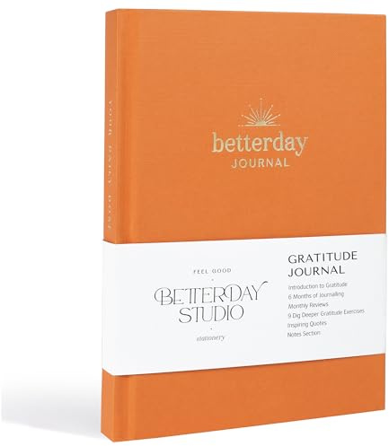 Betterday Journal - Tacksamhetsdagbok för kvinnor | Positivitetsgåvor - Daglig dagbok för lycka med uppmaningar - Mindfulness, manifestation journal & självvårdande bok | Tacksamhetsdagbok - Zesty