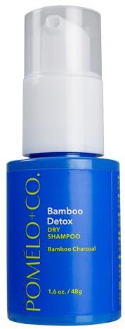Pomélo+Co Bamboo Detox Trockenshampoo für dunkles Haar – Reinigendes Trockenshampoo mit Bambuskohle für frischere Ansätze & mehr Volumen – Dunkles Dry Shampoo für fettiges Haar – 48g