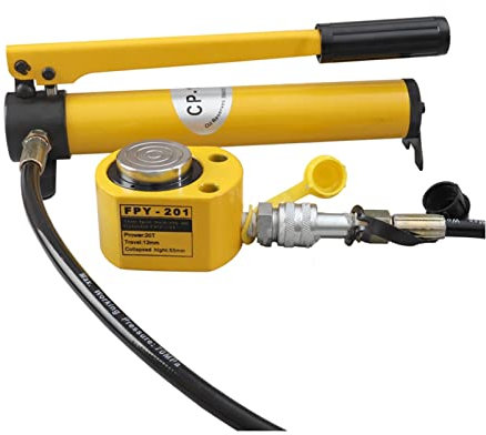 Cilindro idraulico di tipo sottile FPY-201 Jack di sollevamento idraulico con CP-180 Pompa manuale idraulica SUNBING