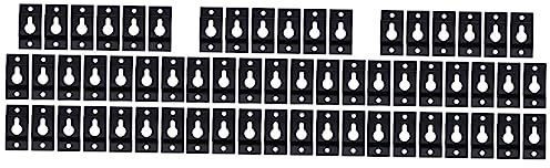 MERRYHAPY 3 Set Di Ganci Per Serratura in Ferro Resistenti Per Cornici Staffe Da Parete Ganci Per Altoparlanti Facili Da Installare E Robusti Per Lufficio Domestico 20 Pezzi * 3