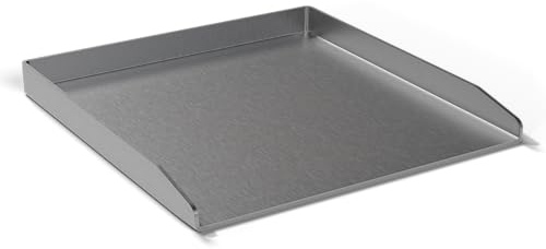 ELITE BBQ Edelstahl Plancha Grillplatte 40 x 41,5 cm – Universale Teriyaki Grillplatte - Hochwertiges Edelstahl-Grillblech, passend für Weber Gasgrill, Napoleon Gasgrill und Burnhard Gasgrill