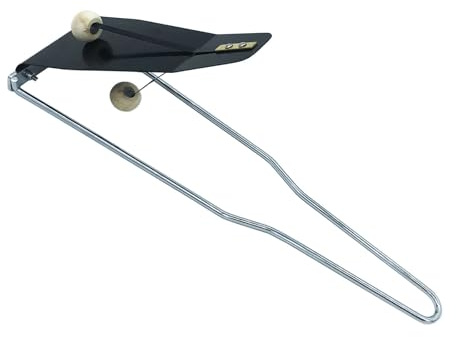 TUOREN Percussion Flexatone Instrument, Metal Flex-A-Tone Plate with Wooden Beaters, Handheld Sound Effect Instrument for Musicians, Bands, and Studios