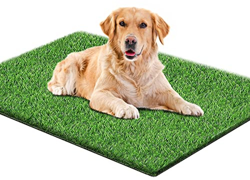 SSRIVER 80*100CM Hundeklo für Zuhause & Hundetoilette Balkon Welpen Training Hundetoilette Ersatzrasen mit Kunstrasen Outdoor Ideal für Wohnung & Balkon