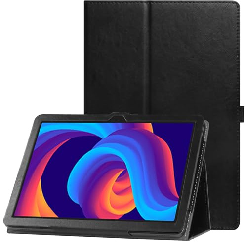 VOVIPO Custodia protettiva Compatibile con DOOGEE U11/DOOGEE U11 Pro 11 pollici Tablet 2025, Cuoio Premium Folio Cover con funzione stand e portamatita, Nero
