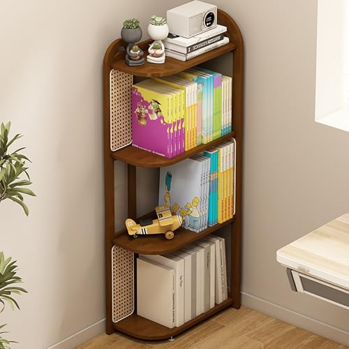 VOLDAX Librería de 4/5 Niveles Torre De Estanterías De Columna Vertebral, Torre De Estantería Vertical, Organizador de Estilo Industrial para Oficina Salón Dormitorio(117.5cm/46in)