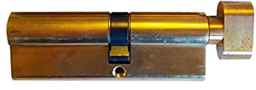 Thumb Turn Knob Euro Profile Cylinder Gold 40/50mm Thumb Cylinder