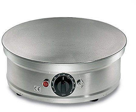 CREPIERA TONDA ELETTRICA PROFESSIONALE CROMATA 35cm 2000W /230V