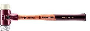 Simplex Schonhammer, Nylon / Weichmetall; mit Tempergussgehäuse und hochwertigem Holzstiel | D=30 mm | 3089.030