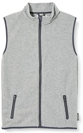 Playshoes Unisex barn fleece väst utomhus topp, Grå/melerad, 128