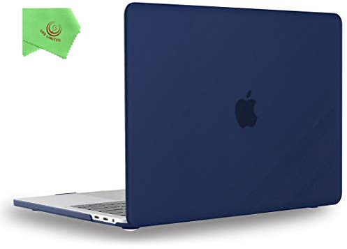 UESWILL MacBook Pro 13 inch M1 M2 Case 2024 2023 2022-2016 Release Model A2338 A2289 A2251 A2159 A1989 A1706 A1708, with USB-C Touch Bar, Matte Hard Shell Case Cover, Navy Blue