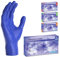 ARNOMED® Guanti nitrile XL Blu Scuro [100 pezzi] - Guanti monouso senza polvere e lattice - Guanti plastica usa e getta dermanytril - Per cucina, pulizia casa, alimenti e tattoo XS, S, M, L, XL
