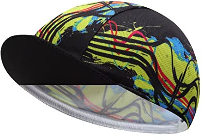 BikingBros MTB cykelmössa – polyester vägcykling hatt under hjälm – cykelhjälmfoder andningsbar & svettupptagning, 2, one size
