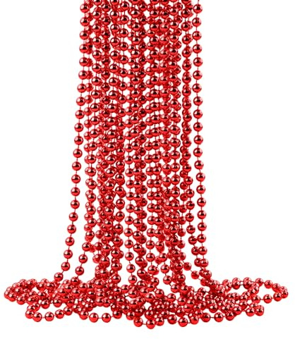 ZZYFGH 12 x pärlhalsband för festdekoration