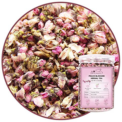 LWXLJMJZC-Thé aux Fleurs de Pêcher Séchées Boutons Floraux Naturels de Pêcher Thé aux Herbes 60g