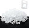 Lot de 500 languettes de nivellement pour aider à la pose de carrelage,Bandes de Traction 1.5 mm Largeur du Joint,pour la Pose de Carreaux épaisseur 3–12 mm (1.5mm, 500pcs)