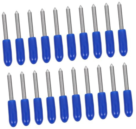 NUOBESTY Finemente Lavorati in Acciaio Al Tungsteno Taglio 60° Angolo 20 Pezzi Taglierine Per Lettere Per Pellicola Oscurante Per Finestre Carta