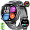 LIGE Smartwatch Uomo con Chiamate Bluetooth, 900mAh/1.73 Amoled Smart Watch con 110+ Modalità Sportive/IP68 Impermeabile, Cardiofrequenzimetro/Sonno Fitness Tracker per iOS Android, Nero