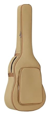 WENYOG Gitarrfodral, tjock bärväska för klassisk akustisk gitarr, skyddsöverdrag, vadderad ryggsäck, dubbel rem, vattentät, Brun 41, Taille unique