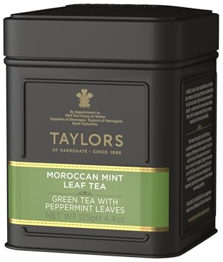 Taylors of Harrogate Moroccan Mint Green Leaf Tea Caddy 125g