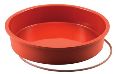 silikomart | SFT226 Stampo in Silicone per Torta Stampo Rotondo, Antiaderente, Confezione da 1 Stampo per Dolci con Safe Ring, Ø 260 h 55 mm, Volume 2,5 l, Made in Italy