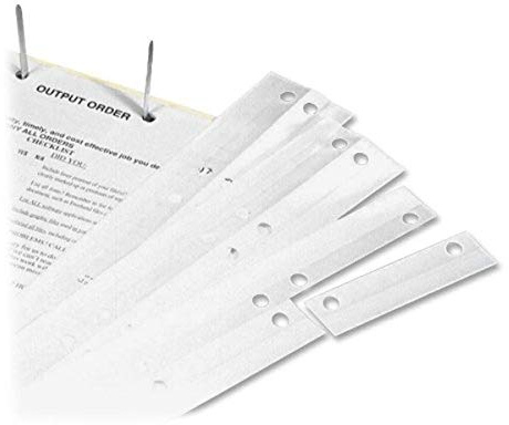 Tabbies 2-Hole Clear Reinforcing Strips, Tear Resistant, 3-1/2, 500 Strips Per Pack, Also Add Holes to Items Without (58392)