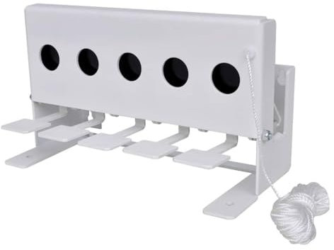 vidaXL Biathlon Anlage Schießstand 5 Löcher Kugelfang Luftgewehre Luftpistolen