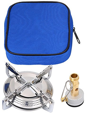 gaskocher aufsatz,camkocher schraubkartusche,Camkocher, Cam Gasherd Mini Outdoor Titanlegierung leicht Herde Gasbrenner Titanlegierung Tragbare Cam Gaskocher Mini Picknick Runde Herd Brenner für Outdo