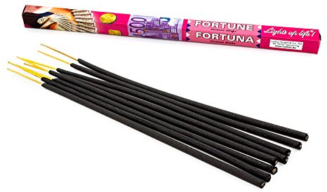 Premium rökelsepinnar Wealth: naturligt traditionella från Indien i rättvis produktion. Bulkförpackning med 10 lådor = 80 stycken per 45min. För ekonomiskt oberoende