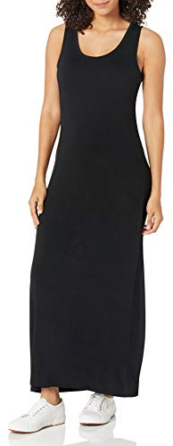 Amazon Essentials Vestido Maxi de Tirantes Mujer, Negro, XL