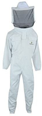 Imkeranzug Classic für Erwachsene in weiß S M L XL XXL XXXL aus Baumwolle für Herren Damen Imker, XXXL