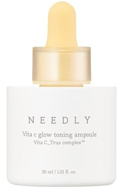 Needly Vita C Glow Toning Ampoule Serum 30ml - Siero illuminante e idratante con Vita C_Trus Complex™ e triplo acido ialuronico