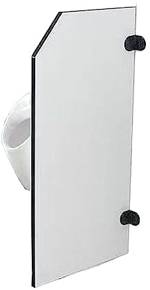 MMOU Urinal-Trennwand, wasserdichte Trennwand Für Herrenurinale, Wandmontiertes Zubehör Mit Edelstahl-Eckschlüssel Geeignet Für Schule/öffentliche Orte
