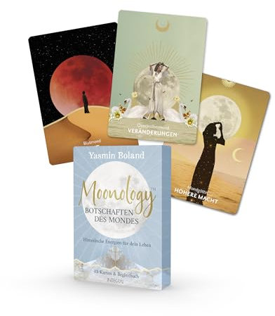Moonology - Botschaften des Mondes: Himmlische Energien für dein Leben. 48 Orakelkarten und Begleitbuch