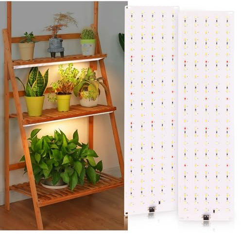 Lampe plante interieur 2PC, 270 LEDs Lampe de Croissance horticoles, lampe de plante 380nm-780nm avec 10 niveaux de lumière, 3 modes d'éclairage, minuterie pour plantes d'intérieur légumes