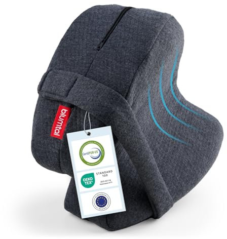 Blumtal Kniekissen für Seitenschläfer aus Memory Foam - OEKO-TEX zertifiziertes Beinkissen für Seitenschläfer - orthopädisches Ischias Kissen - Kniekissen zum Schlafen/Kniekissen schlafen - Hüftkissen